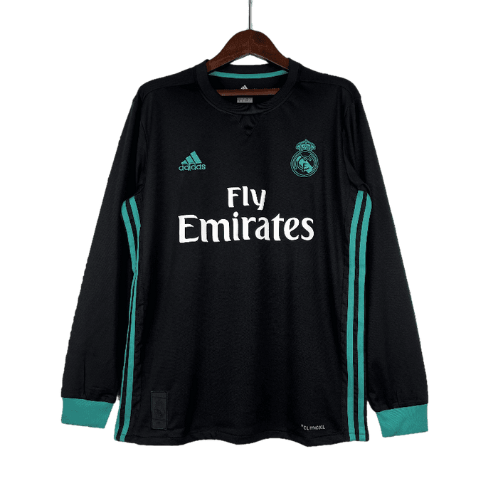 Real Madrid Retro 2017/18 Visitante Manga larga