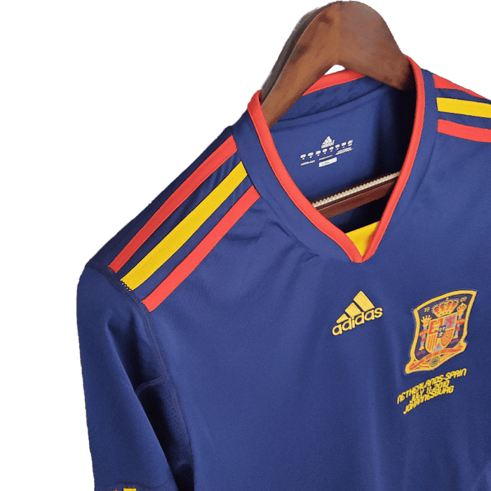 ESPAÑA Retro 2010 Manga larga Visitante - CAMISETAS4ALL